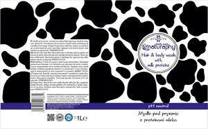 BluxCosmetics Mydło pod prysznic z proteinami mleka 1L 2