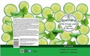 BluxCosmetics Mydło pod prysznic ogórkowe z aloesem 1L 2
