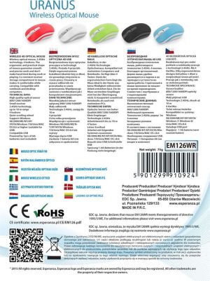 Mysz Esperanza Uranus EM126WB 4