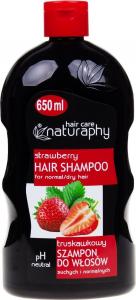 BluxCosmetics Szampon truskawkowy do włosów suchych i normalnych 650 ml 1