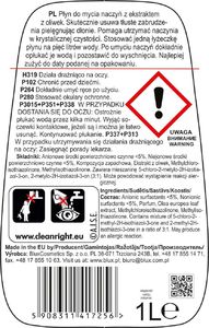 BluxCosmetics Płyn do mycia naczyń o zapachu oliwkowym 1L 2