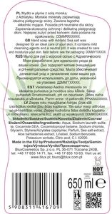 BluxCosmetics Mydło w płynie z sola morską z Adriatyku 650 ml 2