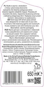 BluxCosmetics Mydło w płynie z ekstraktem z trawy cytrynowej 650 ml 2