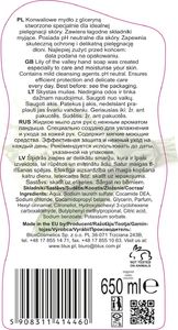 BluxCosmetics Mydło w płynie z delikatną konwalią majową i gliceryną 650 ml 2