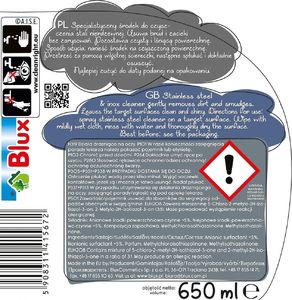 BluxCosmetics Specjalistyczny środek do czyszczenia stali nierdzewnej 650 ml 2