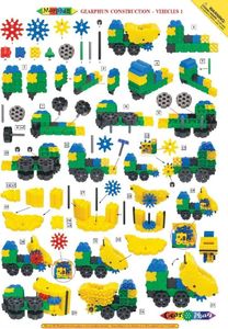 Morphun Morphun GearPhun Pojazdy 324 el. - Klocki konstrukcyjne 8