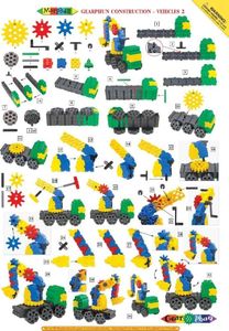 Morphun Morphun GearPhun Pojazdy 324 el. - Klocki konstrukcyjne 9
