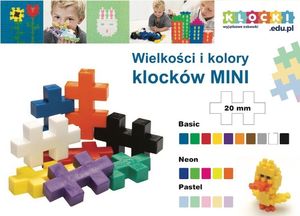Plus Plus Klocki plastikowe PlusPlus Mini Neon 600 el. 3