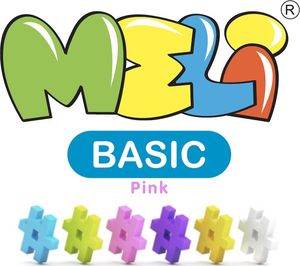 Meli Klocki Meli Pink Basic Travel Box 1000 el. 2