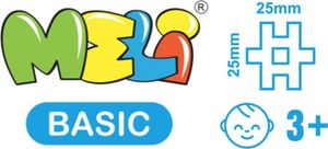 Meli Klocki Meli Pink Basic Travel Box 1000 el. 3