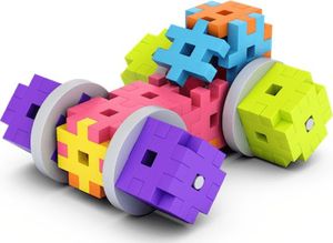 Meli Klocki Meli Constructor Pink Travel Box 1000 el. 16