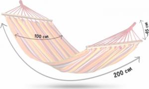 Sofotel Hamak ogrodowy Bahama single czerwone 5