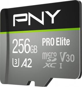Karta PNY PRO Elite MicroSDXC 256 GB Class 10 UHS-I/U3 A2 V30 (P-SDU256V32100PRO-GE) 2