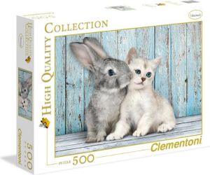 Clementoni Kot z królikiem 500 el. (35004) 1