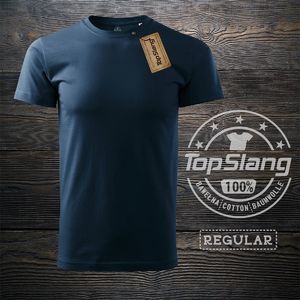 Topslang Topslang koszulka męska bawełniana granatowa t-shirt męski granatowy REGULAR XL 1