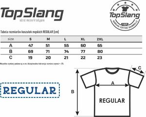 Topslang Topslang koszulka męska bawełniana czarna t-shirt męski czarny REGULAR M 2