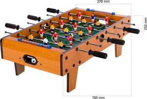 MKS Mini gra piłkarzyki 70x37x25 cm stół piłkarski 2