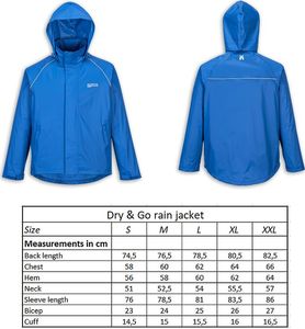 Lynx Kurtka Lynx Dry & Go Przeciwdeszczowa Niebieska M 5