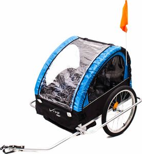 Vivo Przyczepka rowerowa Voyager BT-004 czarno-niebieska 2