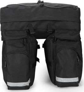 Wozinsky Pojemna torba rowerowa 60 L na bagażnik czarny Wozinsky WBB13BK Uniwersalny 8