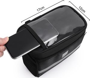 Wozinsky Torba rowerowa na kierownicę z oknem na telefon dotykowy 2L czarny Wozinsky WBB12BK Uniwersalny 4