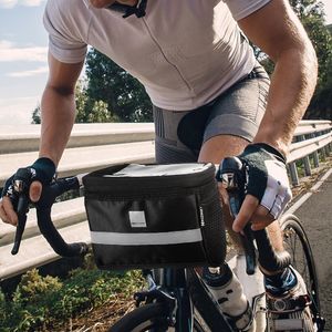 Wozinsky Torba rowerowa na kierownicę z oknem na telefon dotykowy 2L czarny Wozinsky WBB12BK Uniwersalny 8