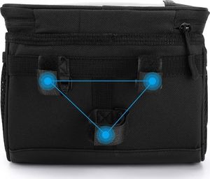 Wozinsky Torba rowerowa na kierownicę z oknem na telefon dotykowy 2L czarny Wozinsky WBB12BK Uniwersalny 9