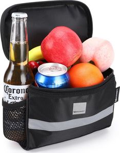 Wozinsky Torba rowerowa na kierownicę z oknem na telefon dotykowy 2L czarny Wozinsky WBB12BK Uniwersalny 10