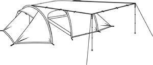 Robens Turystyczny Tarp 4x4m 8