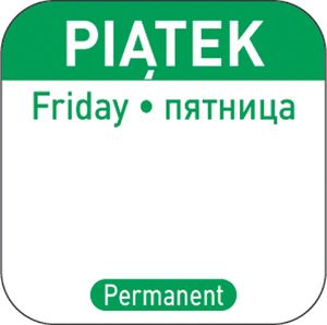 Hendi Naklejki food safety na pojemniki wielokrotnego użytku Piątek PL RU EN 1000 szt. Hendi 850114 Naklejki food safety na pojemniki wielokrotnego użytku Piątek PL RU EN 1000 szt. Hendi 850114 1