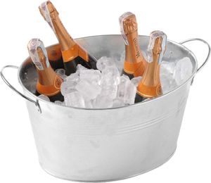 Hendi Misa pojemnik do lodu na szampana stalowy 400x330mm Misa pojemnik do lodu na szampana stalowy 400x330mm 1