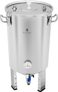 Royal Catering Pojemnik kocioł fermentacyjny fermentator do piwa z chłodnicą 30L Pojemnik kocioł fermentacyjny fermentator do piwa z chłodnicą 30L 5