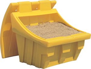 Meva Pojemnik skrzynia na piasek piach i sól do chodników 300kg żółty Pojemnik skrzynia na piasek piach i sól do chodników 300kg żółty 1