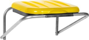 GSG Uchwyt ścienny wiszący do segregacji śmieci zółty - worki 120L 2