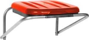 GSG Uchwyt ścienny wiszący do segregacji śmieci czerwony - worki 120L 2