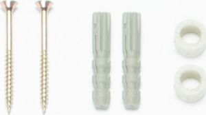 GSG Uchwyt ścienny wiszący do segregacji śmieci czerwony - worki 120L 4