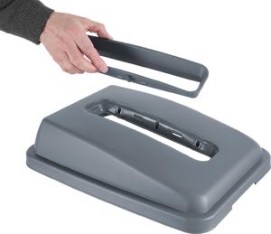 Kosz na śmieci Amer Box pokrywa do kosza szary (691144) 4