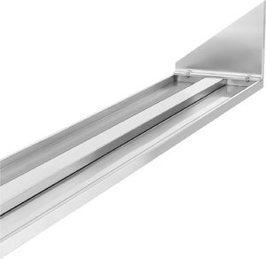 Royal Catering Półka ścienna wisząca stalowa nierdzewna pojedyncza 180cm Półka ścienna wisząca stalowa nierdzewna pojedyncza 180cm 5