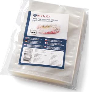 Hendi Worki do gotowania Sous vide i do pakowarek prózniowych komorowych 150x200mm 100szt. Worki do gotowania Sous vide i do pakowarek prózniowych komorowych 150x200mm 100szt. 2