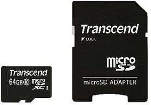 Karta Transcend MicroSDXC 64 GB Class 10 UHS-I  (TS64GUSDXC10) 1
