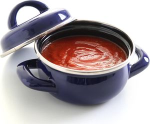 Hendi Garnek do zup i sosów z pokrywką niebieski 0,4 l - Hendi 625804 Garnek do zup i sosów z pokrywką 04 l - Hendi 625804 3