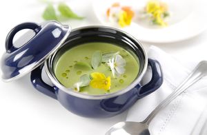 Hendi Garnek do zup i sosów z pokrywką niebieski 0,4 l - Hendi 625804 Garnek do zup i sosów z pokrywką 04 l - Hendi 625804 4