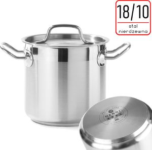 Hendi Garnek wysoki Profi Line z pokrywką dno Sandwich 6 l śr. 200 x 190 h - Hendi 832202 Garnek wysoki Profi Line z pokrywką dno Sandwich 6 l śr. 200 x 190 h - Hendi 832202 2