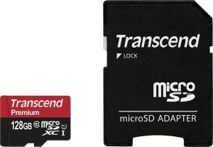 Karta Transcend Premium MicroSDXC 128 GB Class 10 UHS-I/U1  (TS128GUSDU1) 1