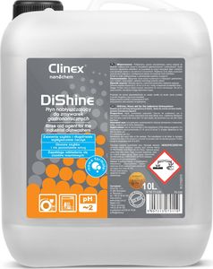 Clinex Nabłyszczacz płyn nabłyszczający do zmywarek gastronomicznych CLINEX DiShine 10L Nabłyszczacz płyn nabłyszczający do zmywarek gastronomicznych CLINEX DiShine 10L 1