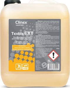 Clinex Płyn do maszynowego i ręcznego prania dywanów i tapicerki CLINEX Textile EXT 5L Płyn do maszynowego i ręcznego prania dywanów i tapicerki CLINEX Textile EXT 5L 1