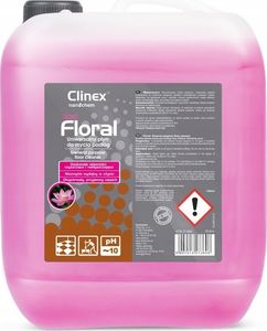 Clinex Płyn do mycia podłóg bez smug połysk zapach CLINEX Floral - Blush 10L Płyn do mycia podłóg bez smug połysk zapach CLINEX Floral - Blush 10L 1