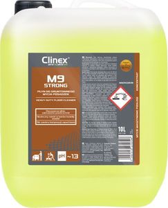 Clinex Płyn do mycia silnie zabrudzonych podłóg posadzek CLINEX M9 Strong 10L Płyn do mycia silnie zabrudzonych podłóg posadzek CLINEX M9 Strong 10L 1