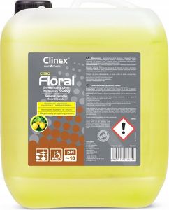 Clinex Płyn do mycia podłóg bez smug połysk zapach CLINEX Floral - Citro 10L Płyn do mycia podłóg bez smug połysk zapach CLINEX Floral - Citro 10L 1