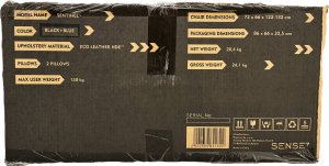 Fotel SENSE7 Sentinel czarno-niebieski 18